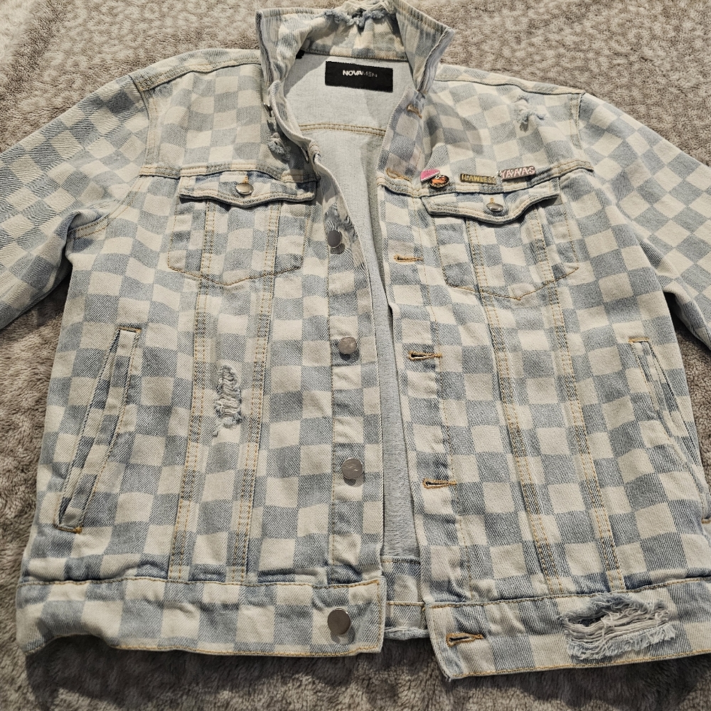 NovaMen Check Demin Jacket